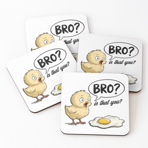 Item preview, Bro Is That You Funny Chick Meme, Egg Joke Cartoon, Cute Chicken Humor Design designed and sold by Lifestyle Fashions Shop.