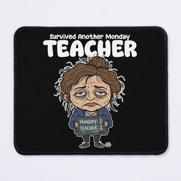 Item preview, TEACHER - SURVIVED ANOTHER MONDAY designed and sold by KEF Custom.