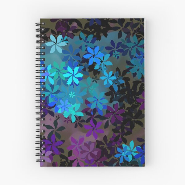 Item preview, Mystical Blue and Purple Flower Garden designed and sold by MoodyMuseArt.