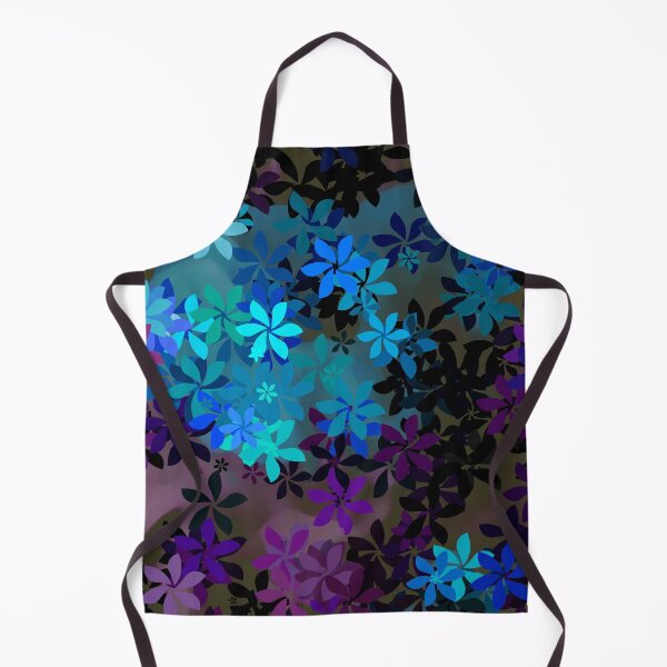 Artikelvorschau, Mystischer blauer und violetter Blumengarten entworfen und verkauft von MoodyMuseArt.