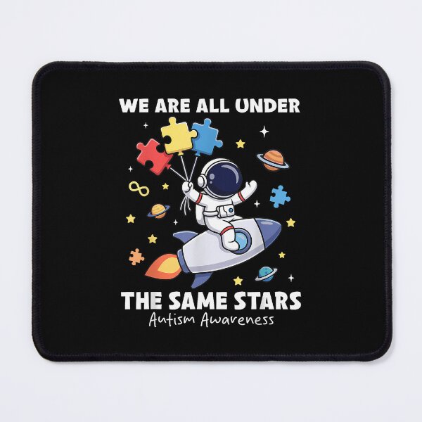 Item preview, We Are All Under The Same Stars Autism Space Astronaut designed and sold by Desdenhoshell.