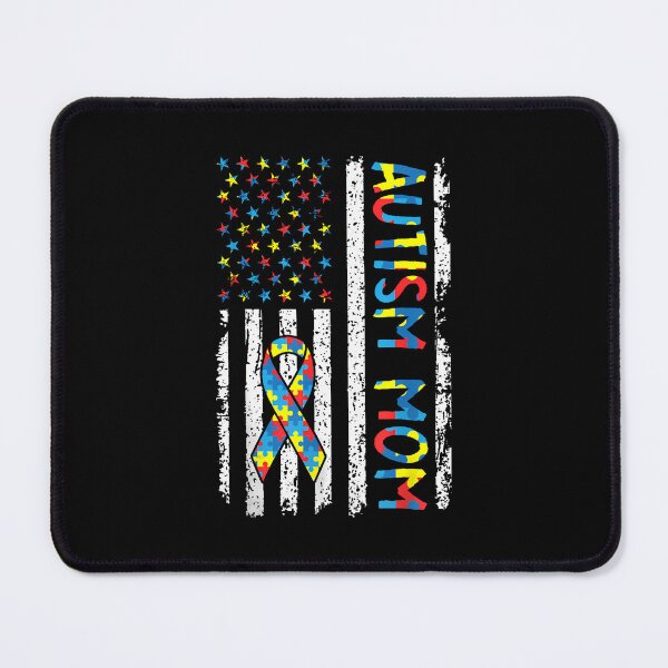 Item preview, Autism Awareness Mom Usa American Flag designed and sold by Desdenhoshell.