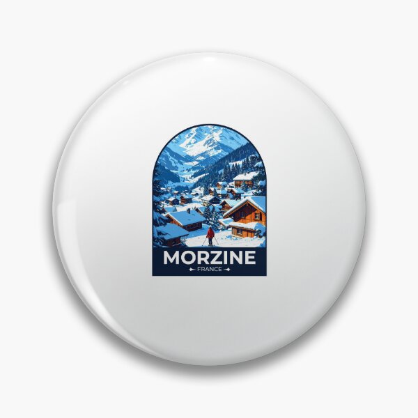 Item preview, Morzine France Ski Resort Travel Sticker designed and sold by TulipaGraphics.