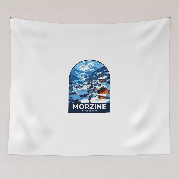 Item preview, Morzine France Ski Resort Travel Sticker designed and sold by TulipaGraphics.