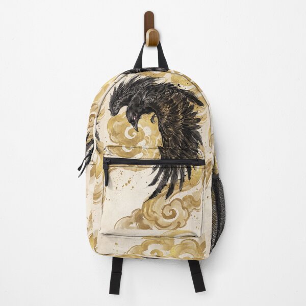 Item preview, Sumie Crow with Golden Clouds designed and sold by CalyCollab.