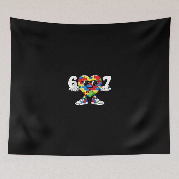 Item preview, Autism Awareness Six Seven 67 Meme designed and sold by Desdenhoshell.