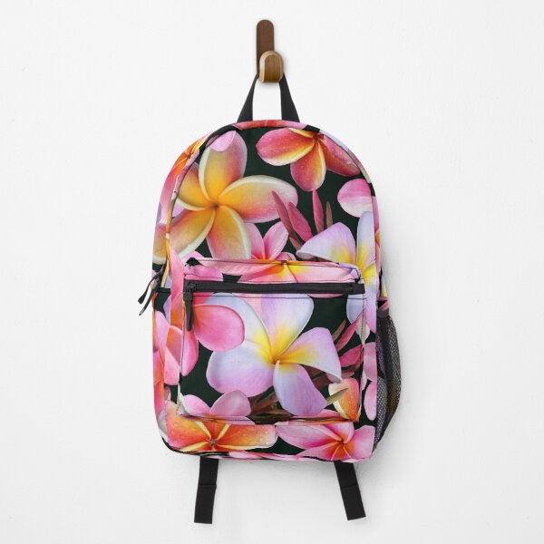 Item preview, Pink Plumeria Flowers on Dark designed and sold by MoodyMuseArt.