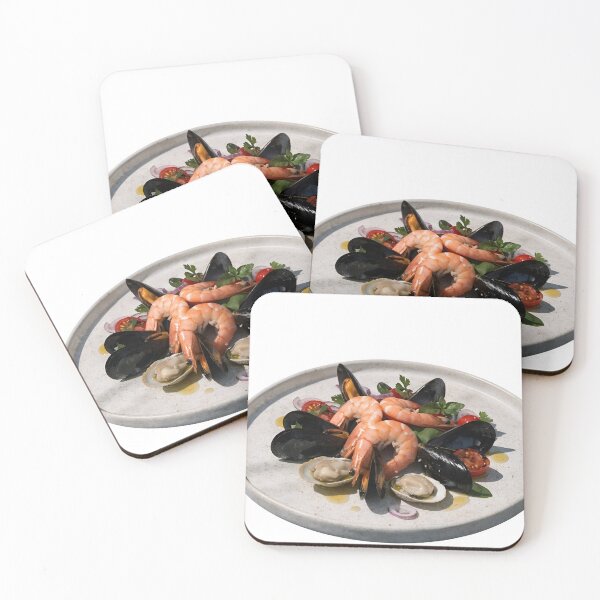 Item preview, A delicious seafood dish with shrimp and mussels on transparent background designed and sold by Creative88Art.