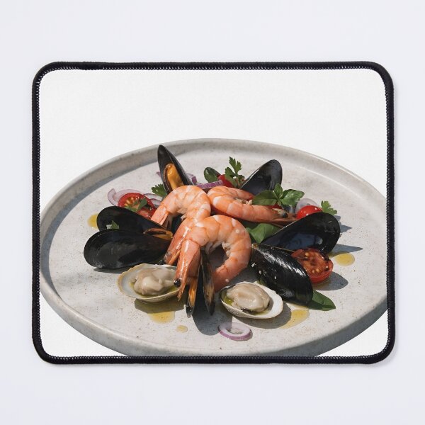 Item preview, A delicious seafood dish with shrimp and mussels on transparent background designed and sold by Creative88Art.
