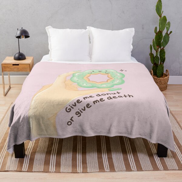 Item preview, Give Me Donut or Give Me Death - Silly Dramatic Donut designed and sold by ShyHomebodyClub.