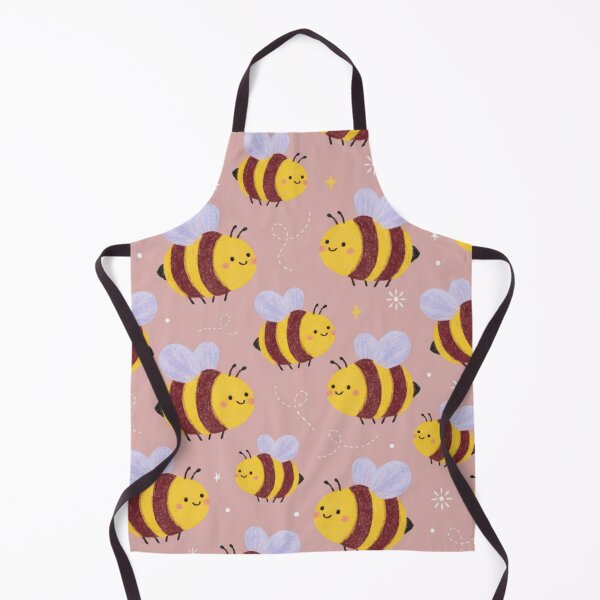 Item preview, Kawaii Bee Pattern on Pink Background – Sweet Spring Design designed and sold by HeyHas.