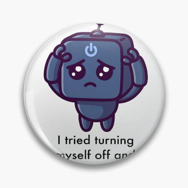 Item preview, sad robot  designed and sold by doodlesandsip.