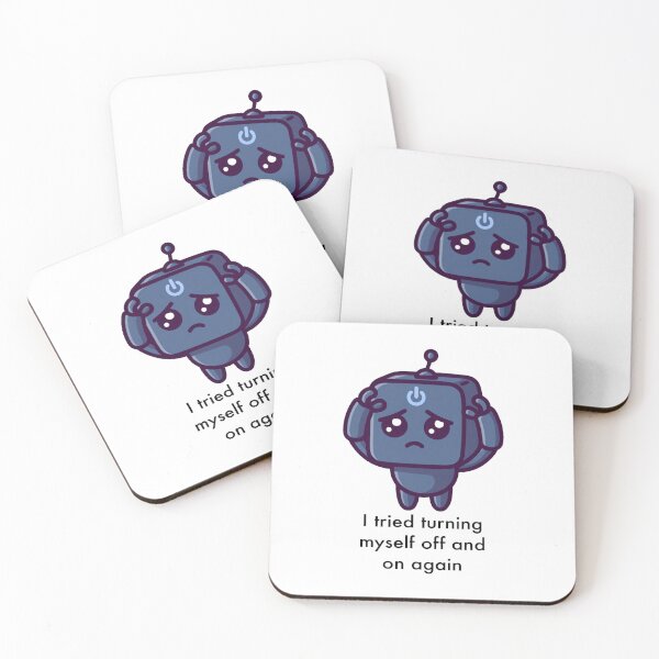 Item preview, sad robot  designed and sold by doodlesandsip.