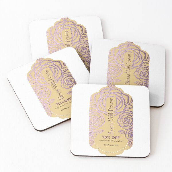 Item preview, A vibrant coupon for International Women's Day on transparent background designed and sold by Creative88Art.