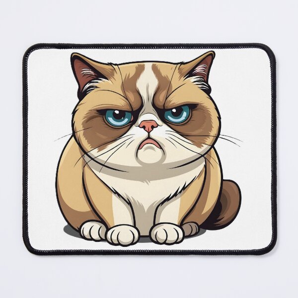 Item preview, Funny Fat Cat Cartoon designed and sold by RELAX STATION.