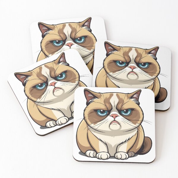 Item preview, Funny Fat Cat Cartoon  designed and sold by RELAX STATION.