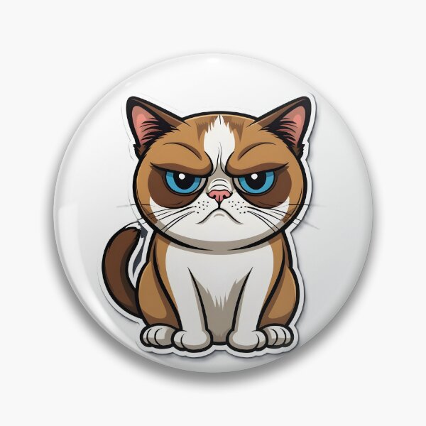 Item preview, Funny Blue Eyes Cat Cartoon  designed and sold by RELAX STATION.