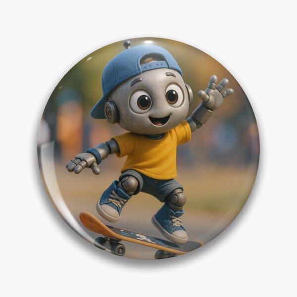 Item preview, Skater Robot Boy designed and sold by Sillytoe.
