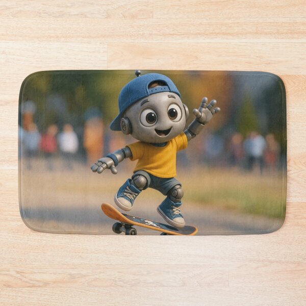 Item preview, Skater Robot Boy designed and sold by Sillytoe.