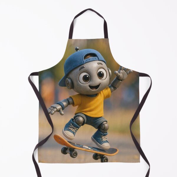 Item preview, Skater Robot Boy designed and sold by Sillytoe.