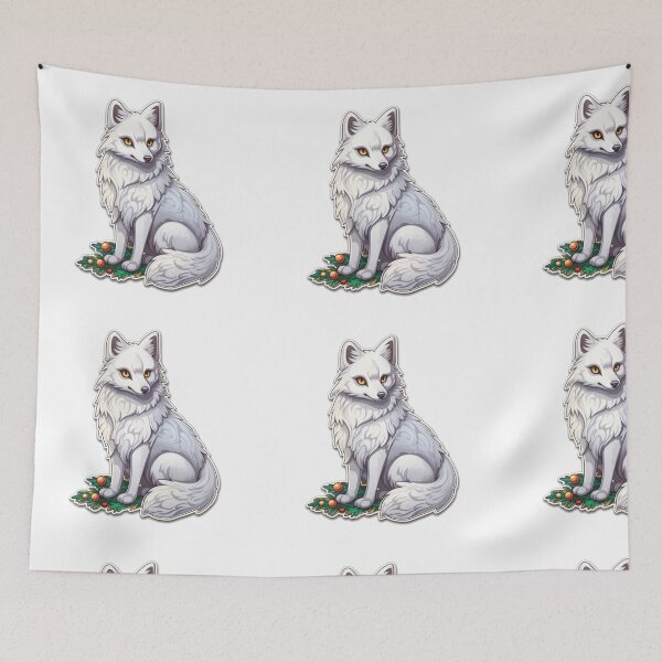 Item preview, Christmas Fox Sticker designed and sold by Solace Sparkles.