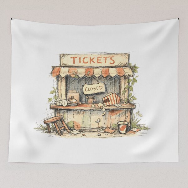 Item preview, ABANDONED TICKET BOOTH DESK designed and sold by LIS AND MELIVERSO.