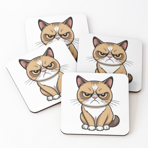 Item preview, Funny sad face reaction cat cartoon  designed and sold by RELAX STATION.