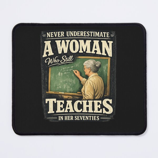 Item preview, Never Underestimate Woman Who Still Teaches in Her Seventies designed and sold by faridman.