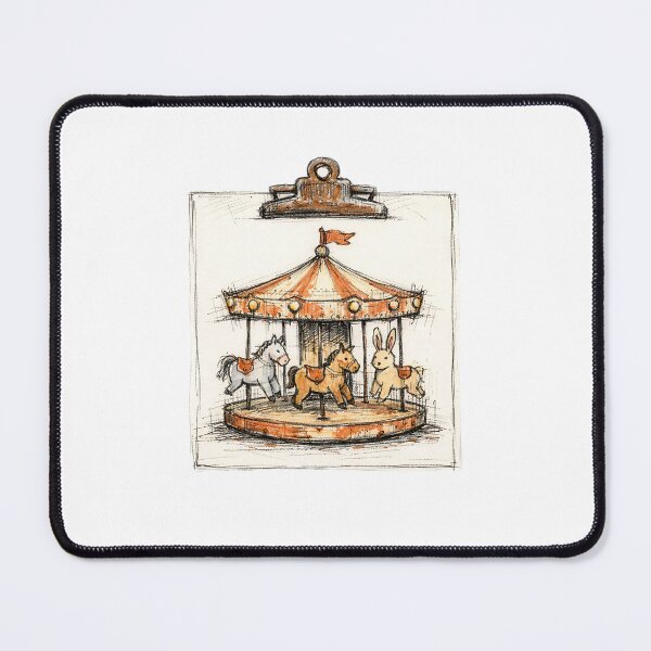 Item preview, RUSTIC CAROUSEL CLIPBOARD designed and sold by LIS AND MELIVERSO.