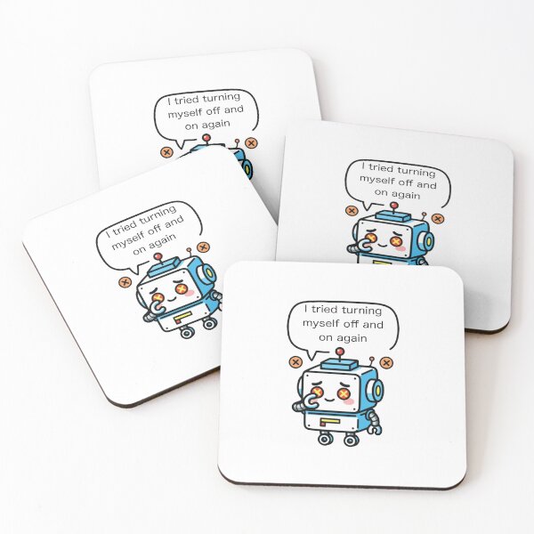 Item preview, sad robot  designed and sold by doodlesandsip.