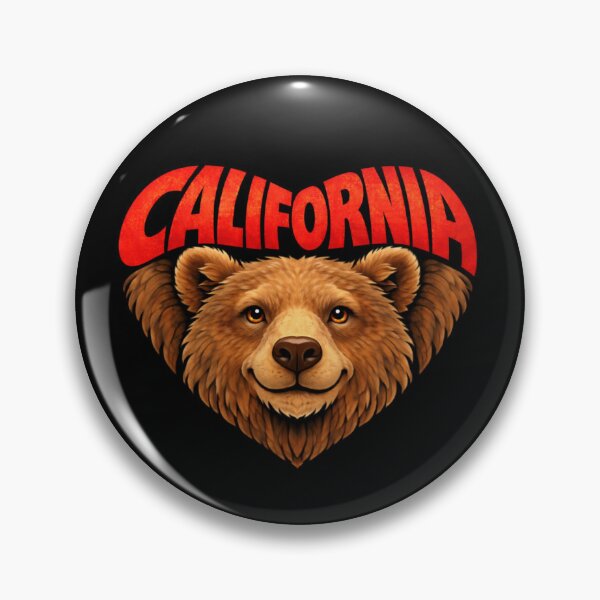 Item preview, California - Grizzly Bear Heart Shape designed and sold by Myra365Art.