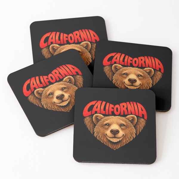 Item preview, California - Grizzly Bear Heart Shape designed and sold by Myra365Art.