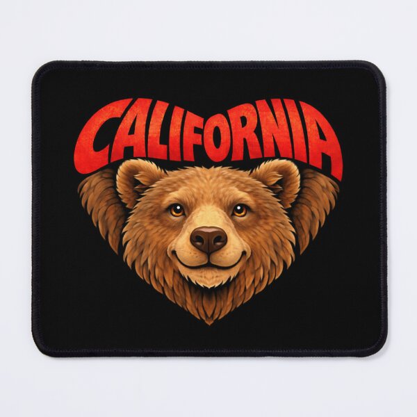 Item preview, California - Grizzly Bear Heart Shape designed and sold by Myra365Art.