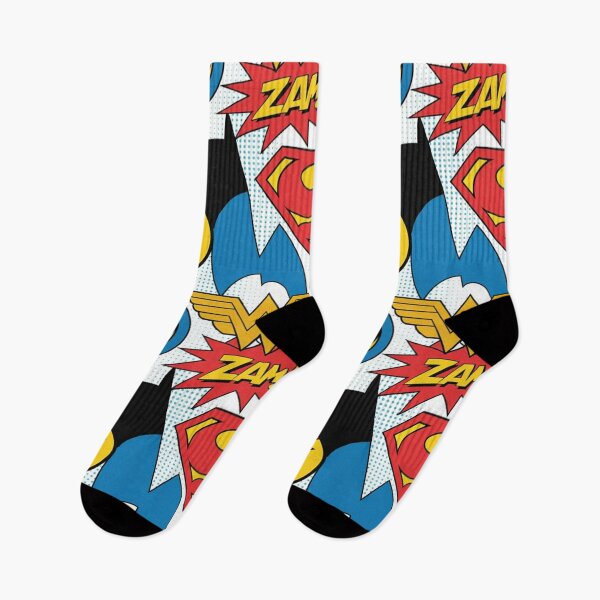 Item preview, Comic Book Hero Mashup Pattern Zam Pow Lightning designed and sold by Midnight Veil Designs.