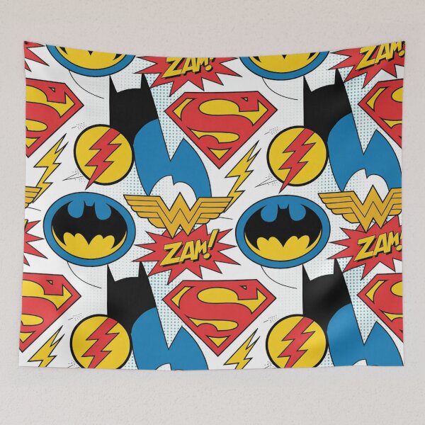 Item preview, Comic Book Hero Mashup Pattern Zam Pow Lightning designed and sold by Midnight Veil Designs.
