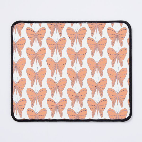 Item preview, Butterfly Bow - Peach Flutter Repeat Pattern designed and sold by MotifsByMari.