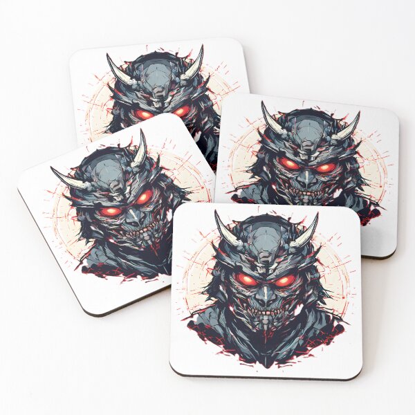 Item preview, Japanese Samurai Mask Tattoo Style Graphic - 2 designed and sold by RELAX STATION.