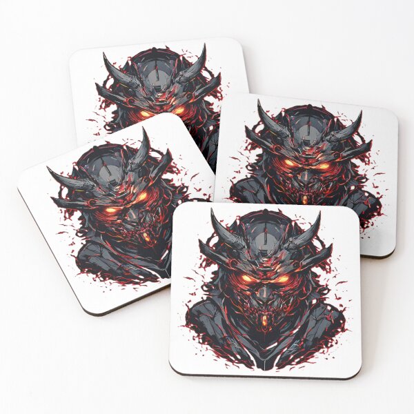 Item preview, Japanese Samurai Mask Tattoo Style Graphic - 3 designed and sold by RELAX STATION.
