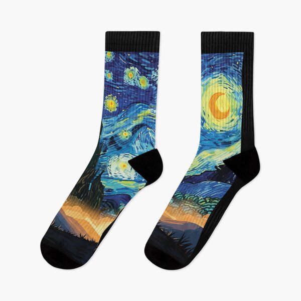 Item preview, Black Cat Starry Night Impressionist Oil Painting Art designed and sold by BendyBeasts.