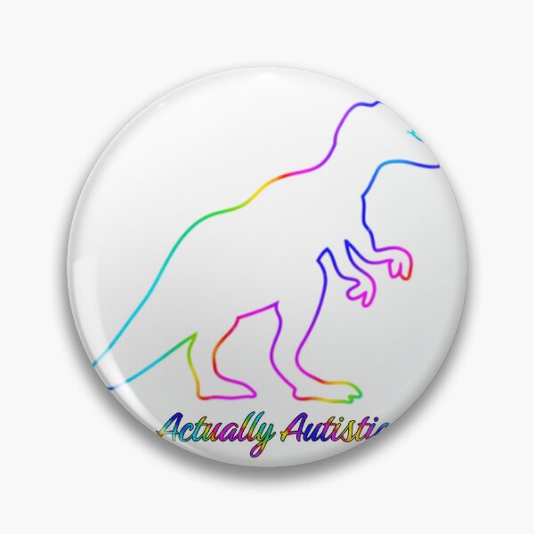 Item preview, Actually Autistic Rainbow Dinosaur designed and sold by GeoGoose.