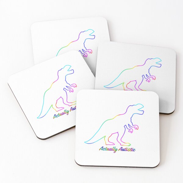 Item preview, Actually Autistic Rainbow Dinosaur designed and sold by GeoGoose.