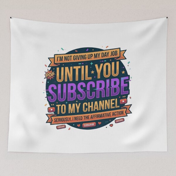 Item preview, Not Giving Up My Day Job Until You Subscribe - Funny Creator Quote designed and sold by Wear Sculpt.