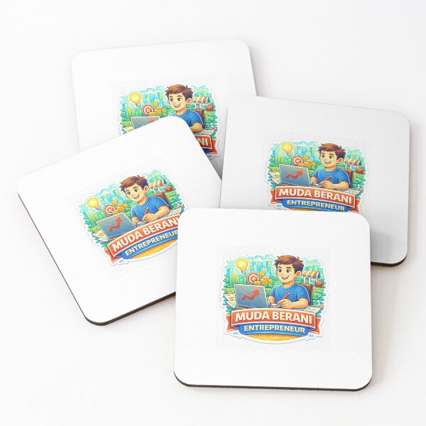 Item preview, Muda Berani Entrepreneur Sticker – Young Business Founder, Startup Mindset & Money Motivation Design designed and sold by Wander Pop Studio.