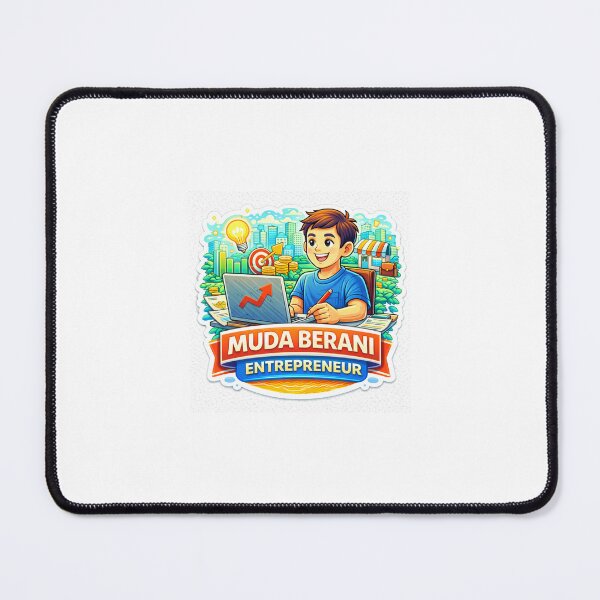 Item preview, Muda Berani Entrepreneur Sticker – Young Business Founder, Startup Mindset & Money Motivation Design designed and sold by Wander Pop Studio.