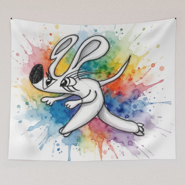Item preview, Psychedelic Dog designed and sold by pinkyjainpan.