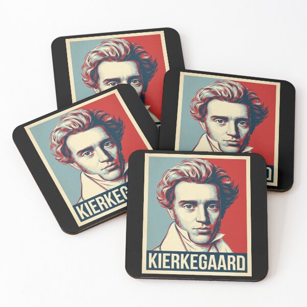 Item preview, Soren Kierkegaard Hope Style Retro Poster Art  designed and sold by Anya Byron.