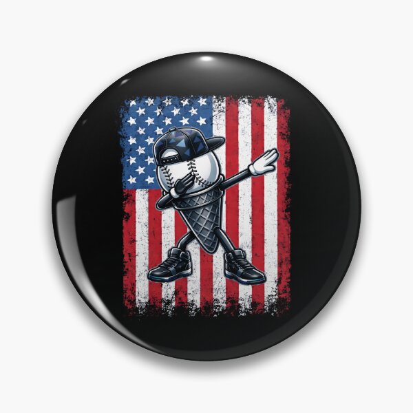 Artikelvorschau, Dabbing Baseball USA Patriotic Player entworfen und verkauft von KIROSALS.