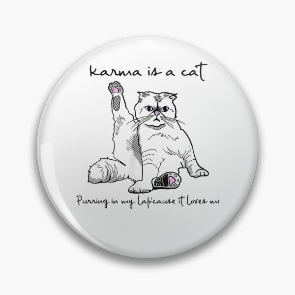 Item preview, Karma is a cat purring in my lap cause it loves me  designed and sold by snazzyartistry.