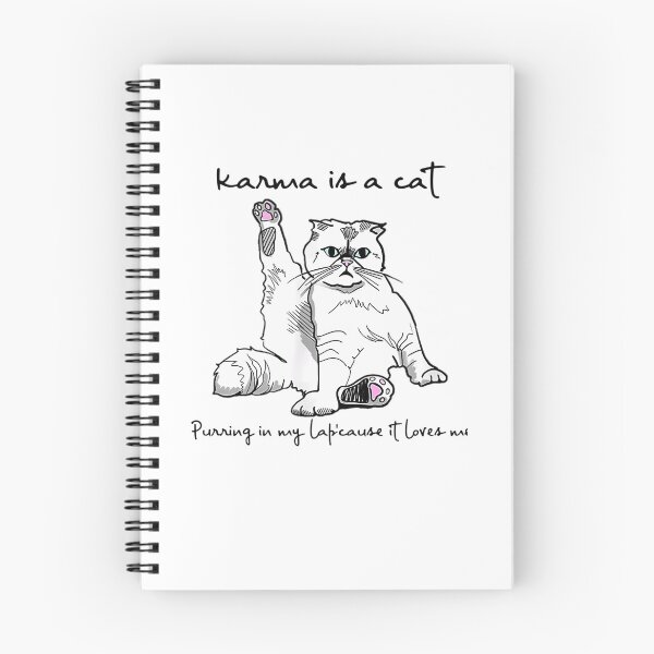 Item preview, Karma is a cat purring in my lap cause it loves me  designed and sold by snazzyartistry.