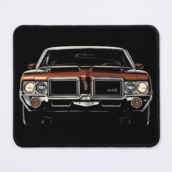 Item preview, 1971 Oldsmobile 442 W30 – Classic American Muscle Car Art Print designed and sold by Stinky Lincy's Apparel Company.